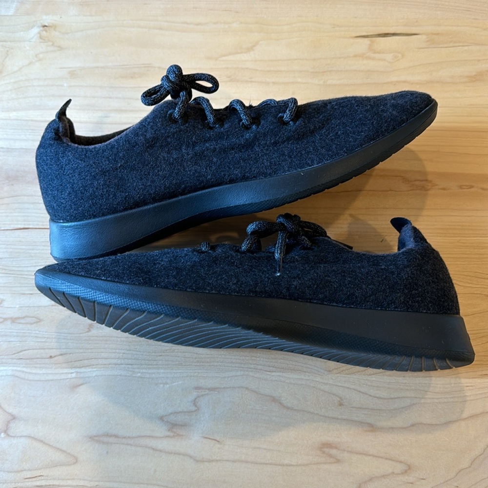 Allbirds Men’s Wool Runners Everyday Sneakers in Natural Black size 12 - Picture 8 of 9